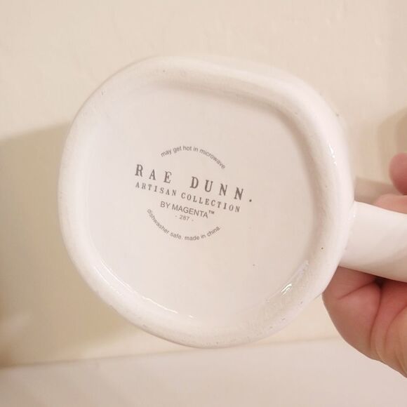 Rae Dunn  BUT FIRST COFFEE white coffee cup - Picture 11 of 12